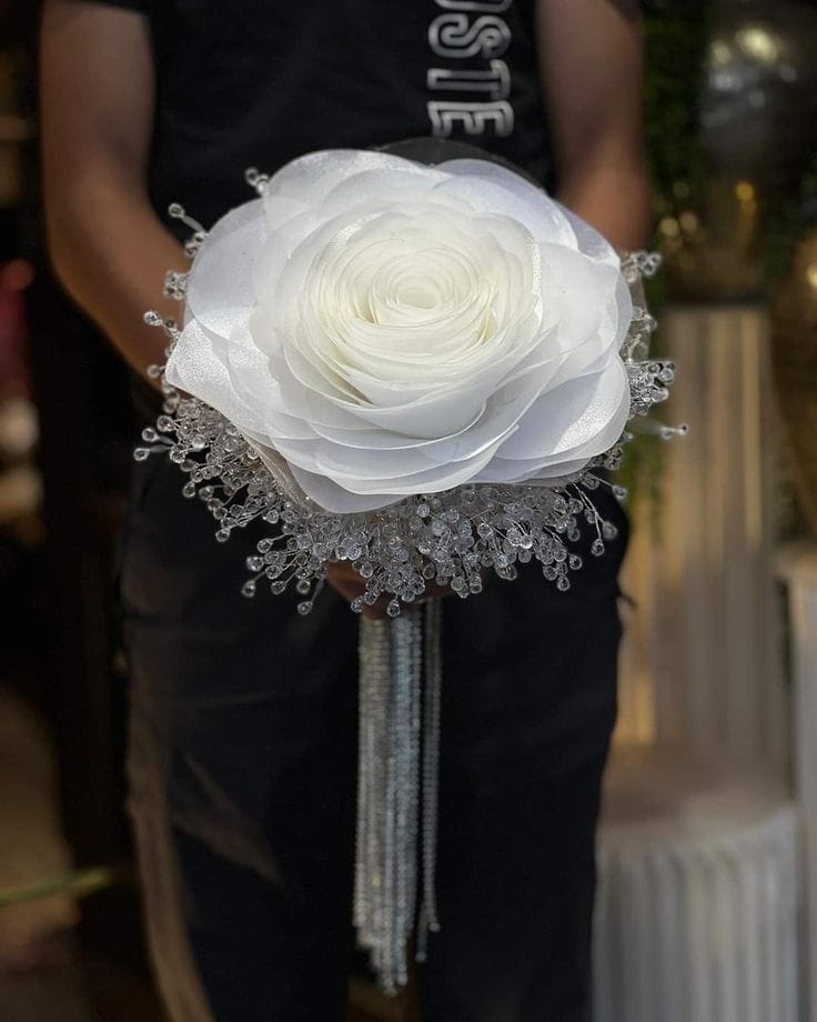 Éclat de Rose Éternelle - Bouquet de Mariée Luxe