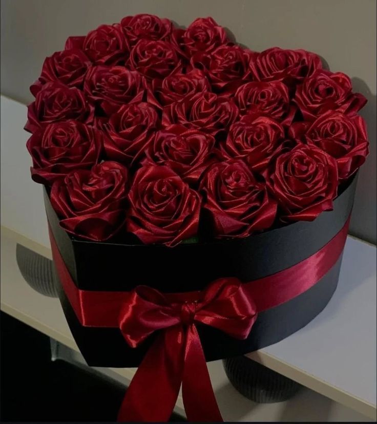 Cœur Passion - Box de Roses Rouges Éternelles
