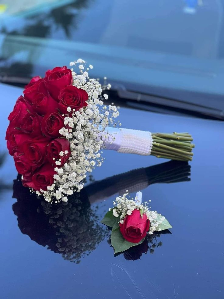 Passion & Pureté - Ensemble Mariée et Boutonnière